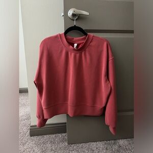 Lululemon softstreme oversized cropped sweatshirt